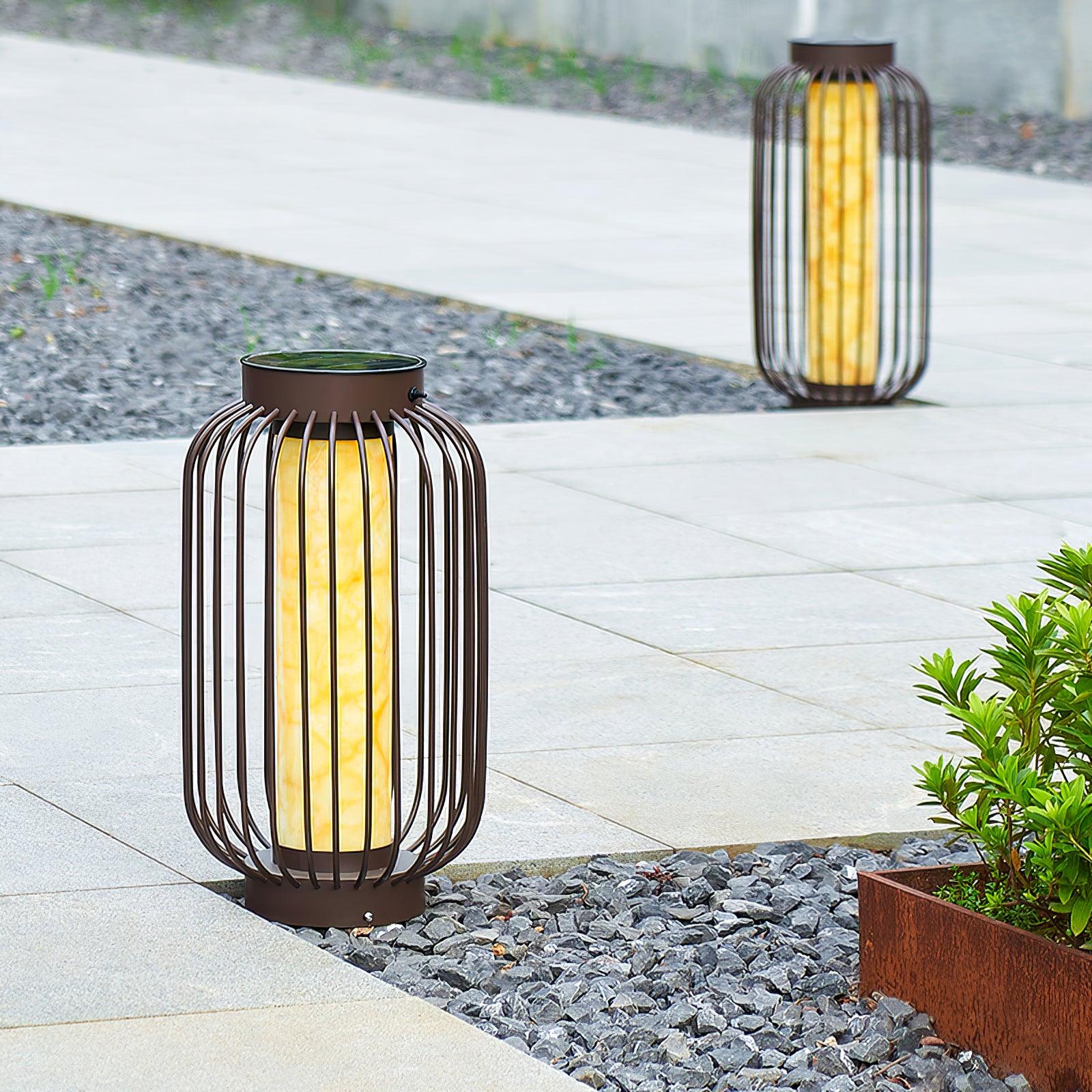 Metal Outdoor Table Lamp - Elegant Weather-Proof Lamp for Patio