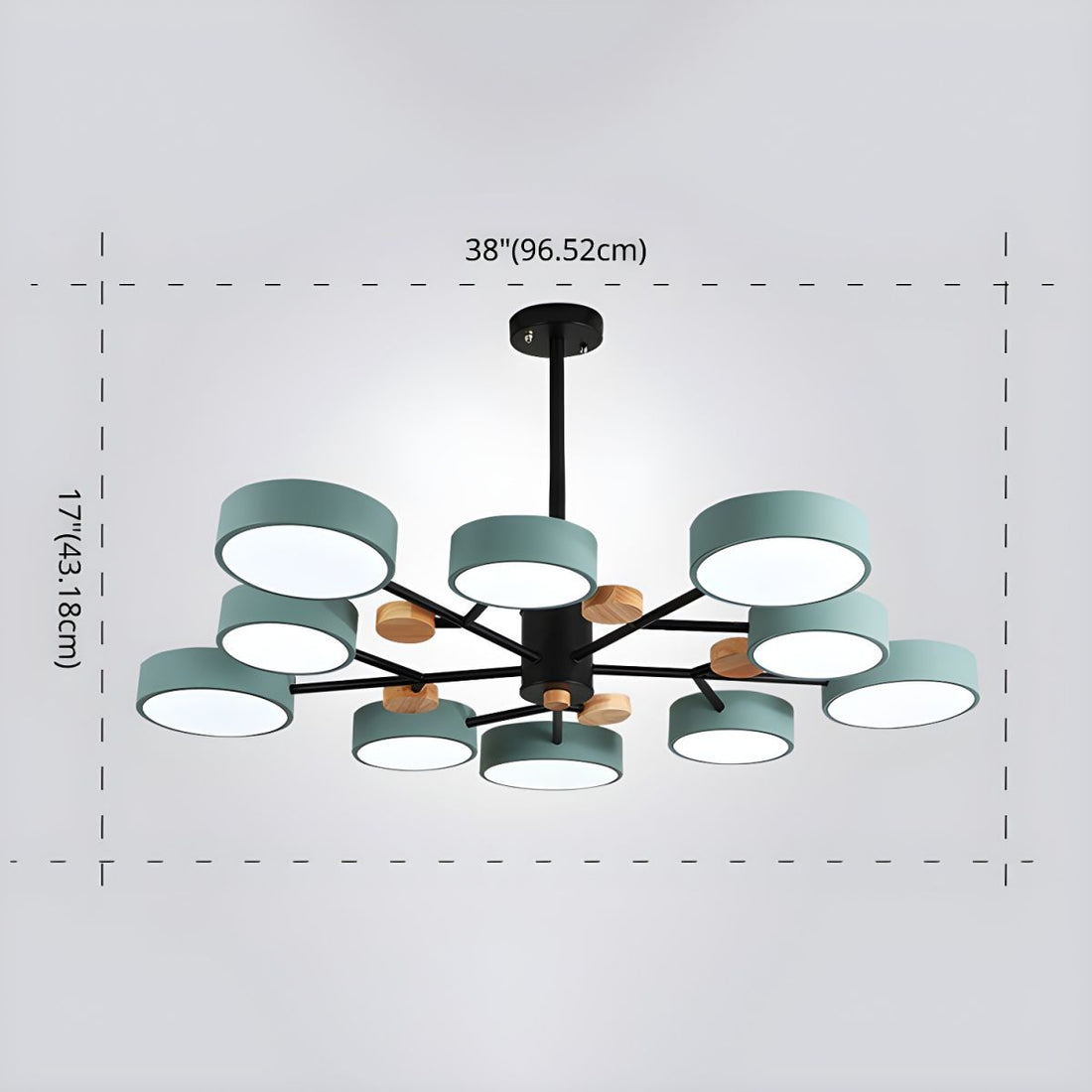 Modern Acrylic Chandelier - Multiple Lamp Heads Lamp for Living Room