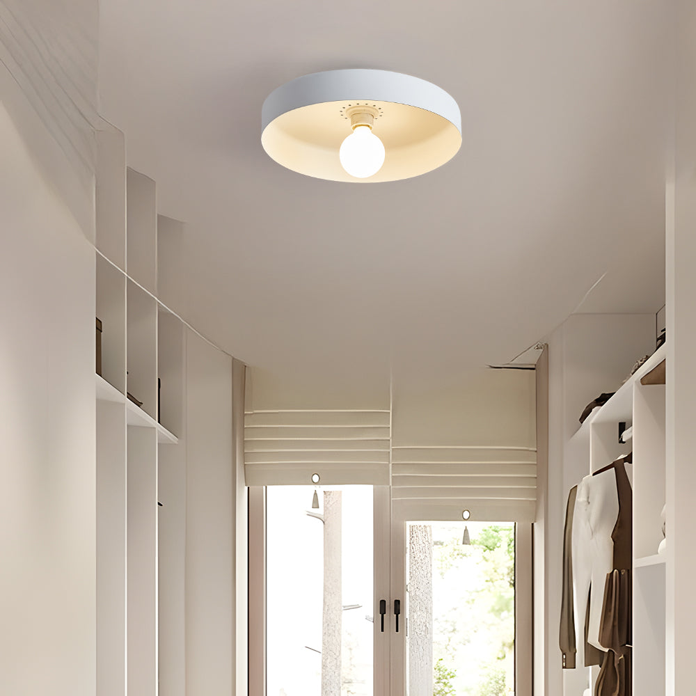 Flush Mount Art Decor Ceiling Light - Iron Round Fixture for Entryway