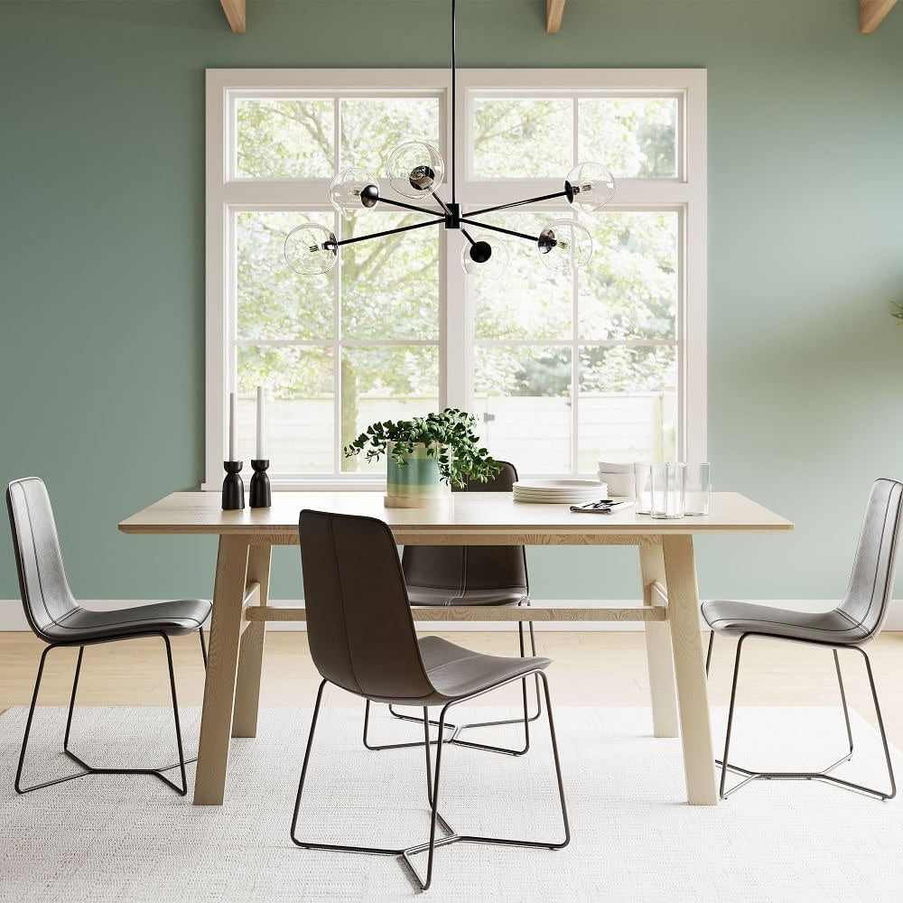 Brina 6-Light Glass Metal Frame Chandelier - Perfect Lighting