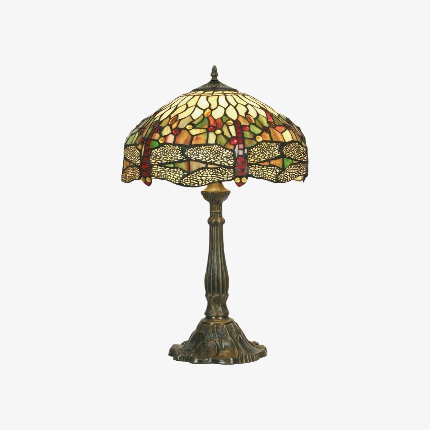 TF Harken Decorative Jewel Table Lamp - Stunning Glass Design Perfect for Bedroom or Living Room