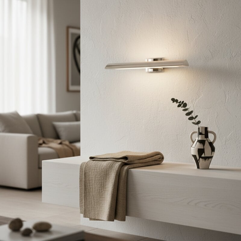 Libris Wall-Mounted Picture Light - Minimalist Linear Metal Frame for Artwork & Hallway
