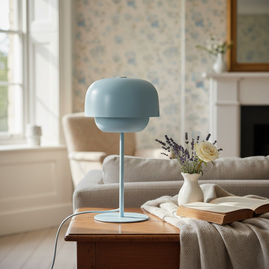 Clinco Contemporary Metal Table Lamp- Retro-Inspired Dome Design