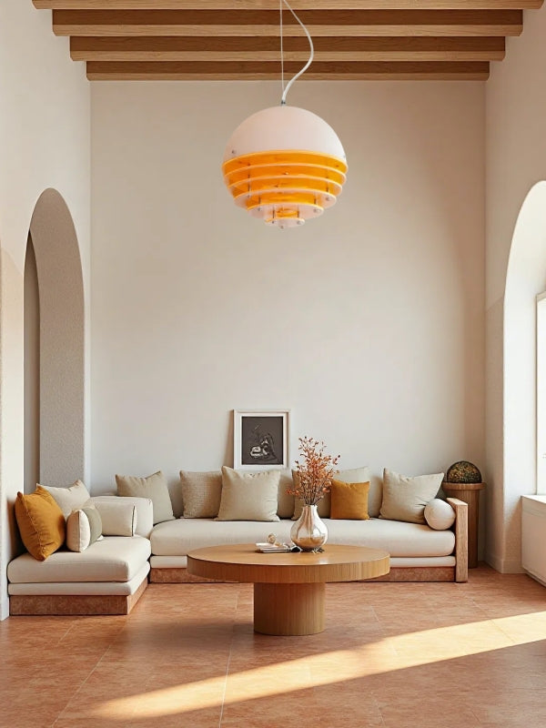 Bauhaus Sunset Pendelleuchte - Moderne Designer-Ambientelampe fürs Wohnzimmer