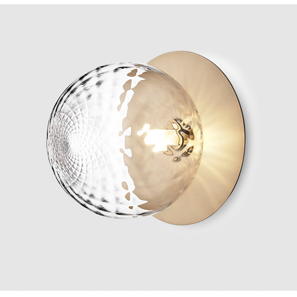 Glass Orb Ceiling Light - Modern Metal Ball Ceiling Lamp for Hallway