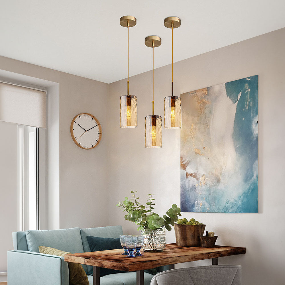 Ripple Glass Pendant Light - Simple Creative Design for Dining Room