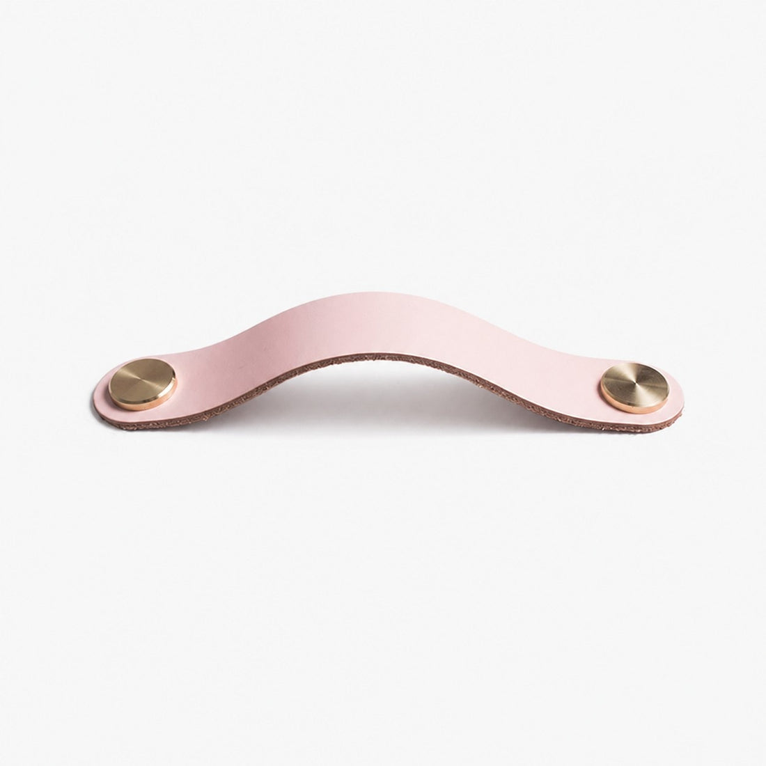 Cowhide leather and brass cabinet pull handle color and size option
