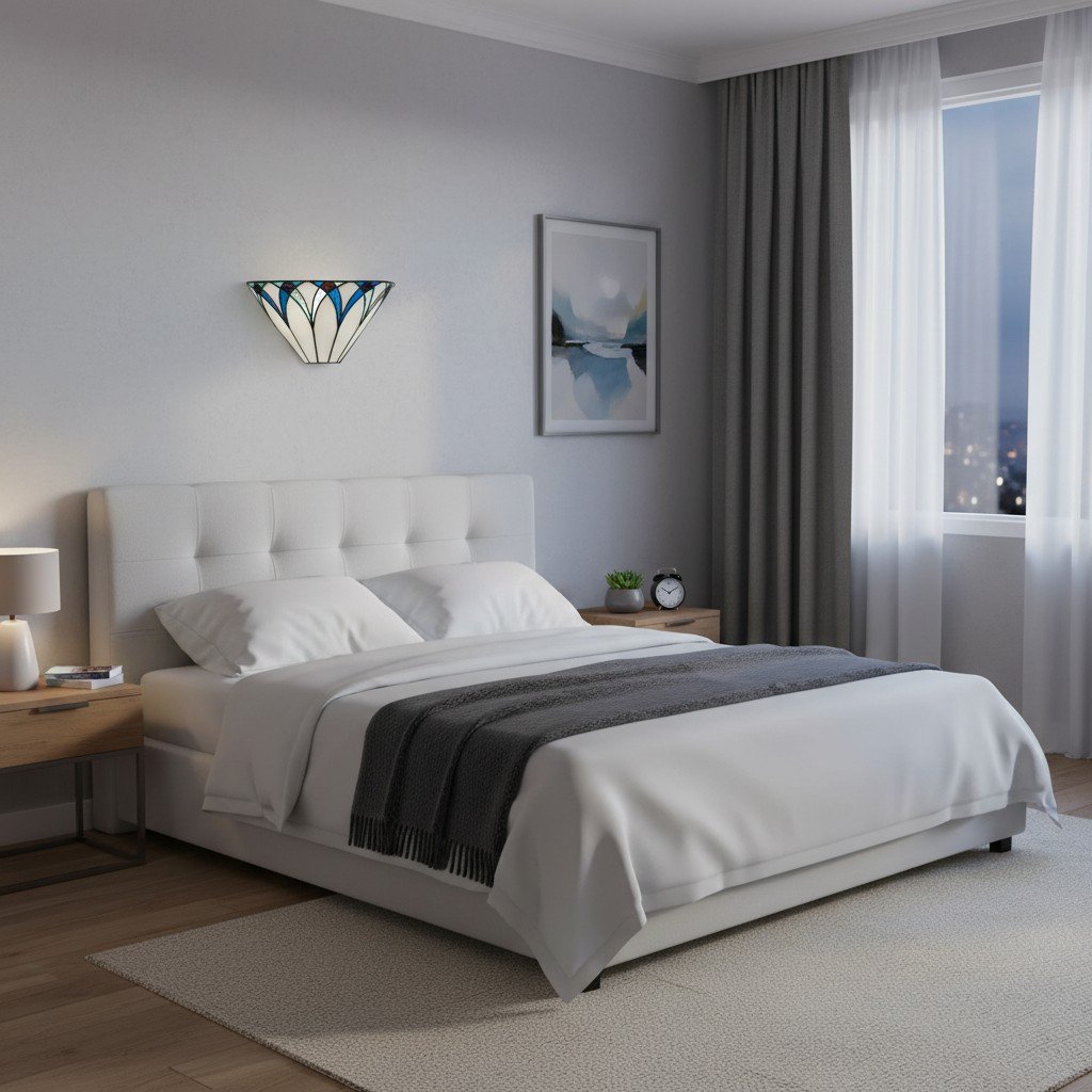 TF Allanton Wandleuchte aus gebeiztem Metall – Vintage-Art-Deco-Stil, Metall für Wohnzimmer und Flure