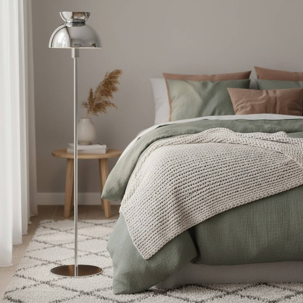 Aurelia Nordic Sculptural Floor Lamp – Minimalist Metal Standing Light for Living Room or Bedroom