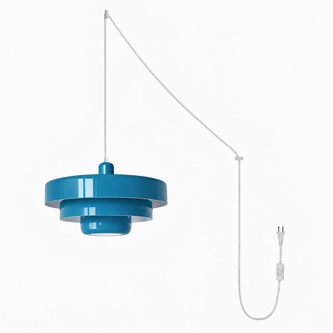 Retro Bauhaus Plug-In Pendant Light