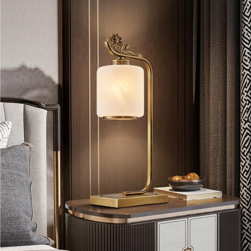 Modern Copper Elegant Lotus Table Lamp