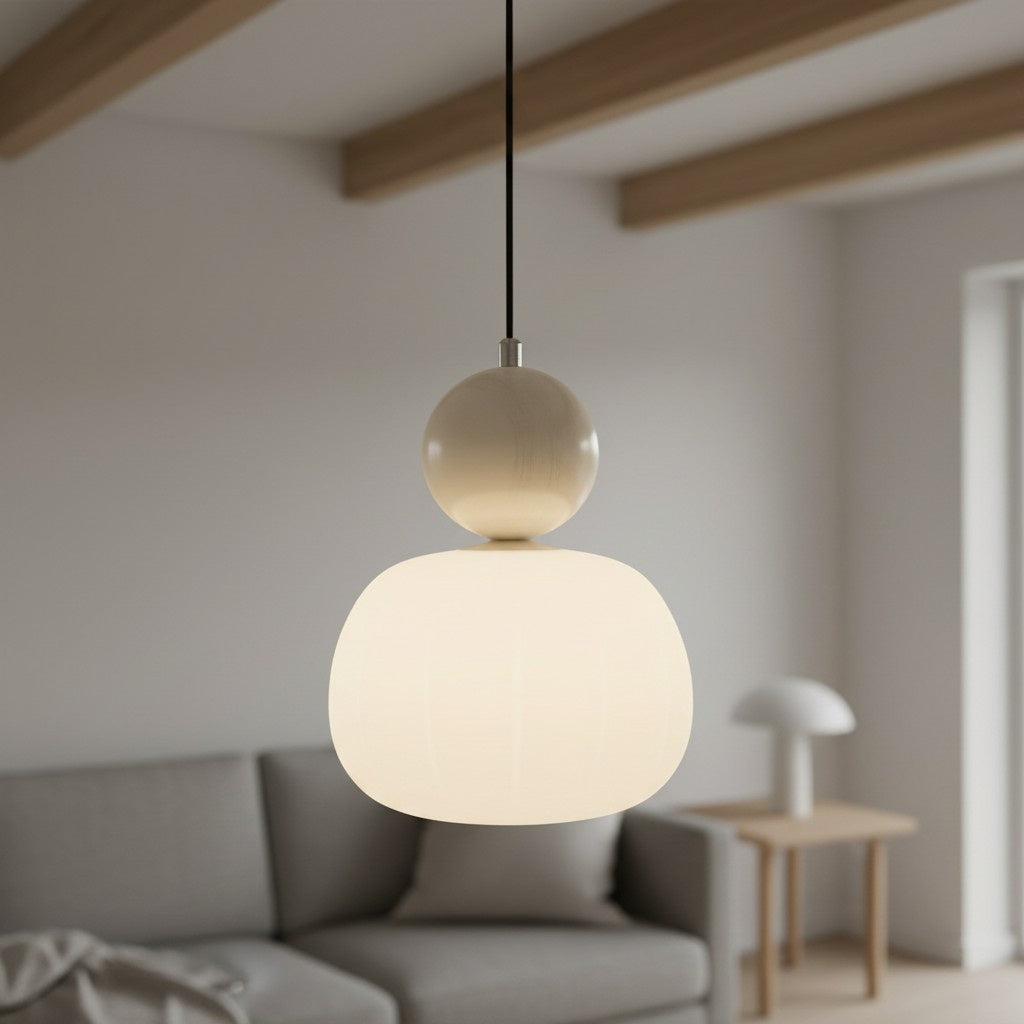 Ornavigo Geometric Art Deco Pendant Light - Modern Bauhaus Orb Style for Kitchen Island