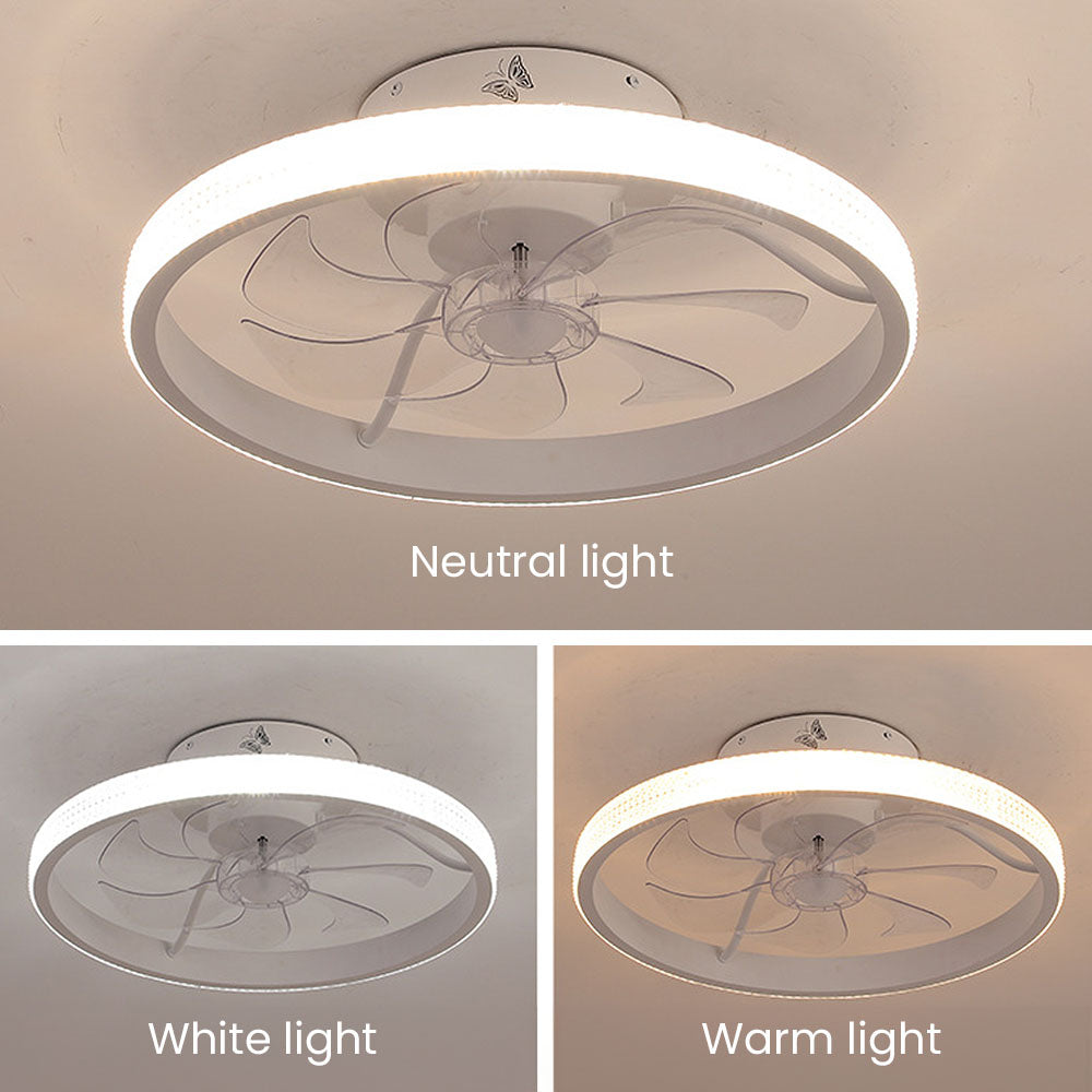 Dimmable LED Ceiling Fan – Modern Hardware Light for Home Interiors