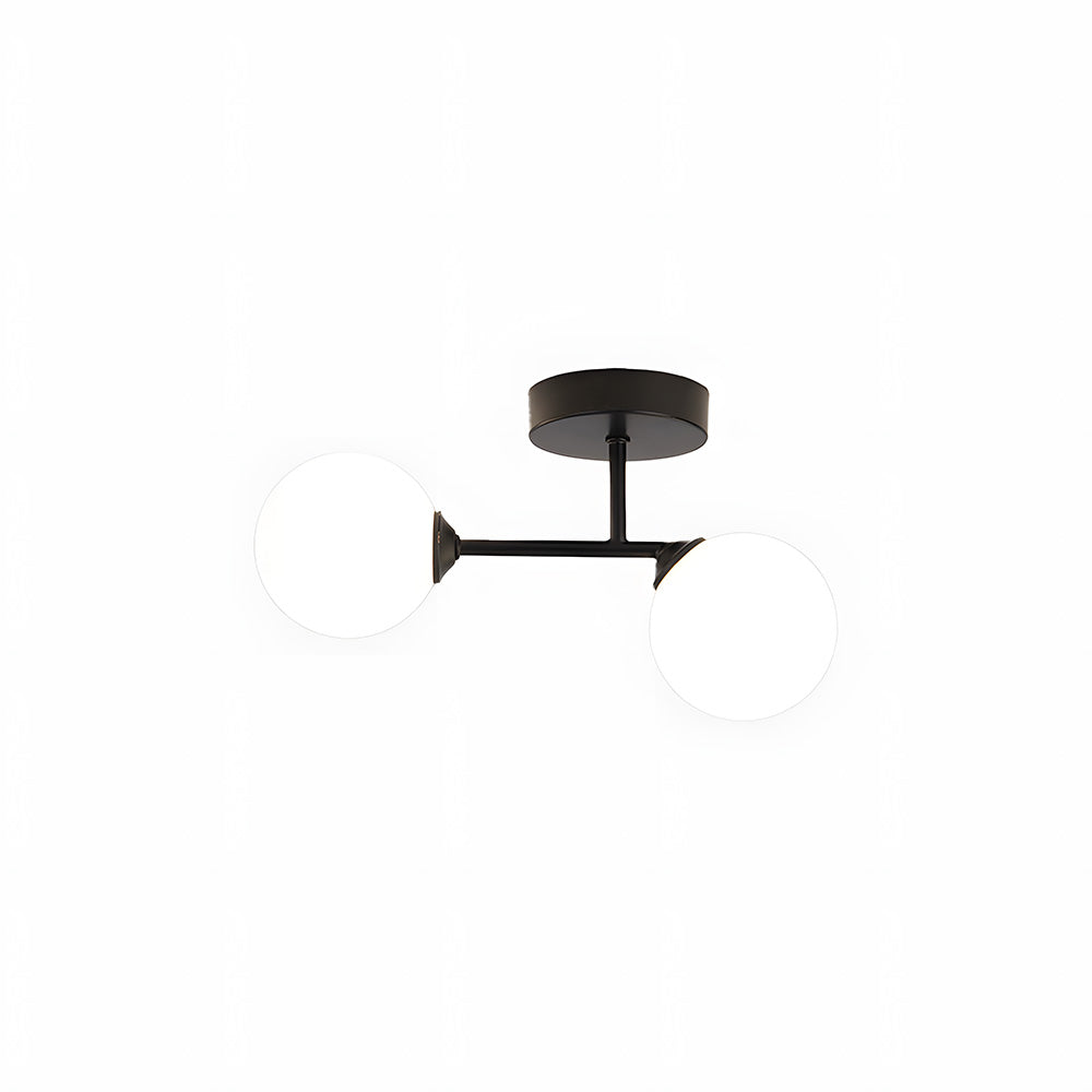 Nordic Glass Ceiling Light - Irregular Shape Fixture for Hallway