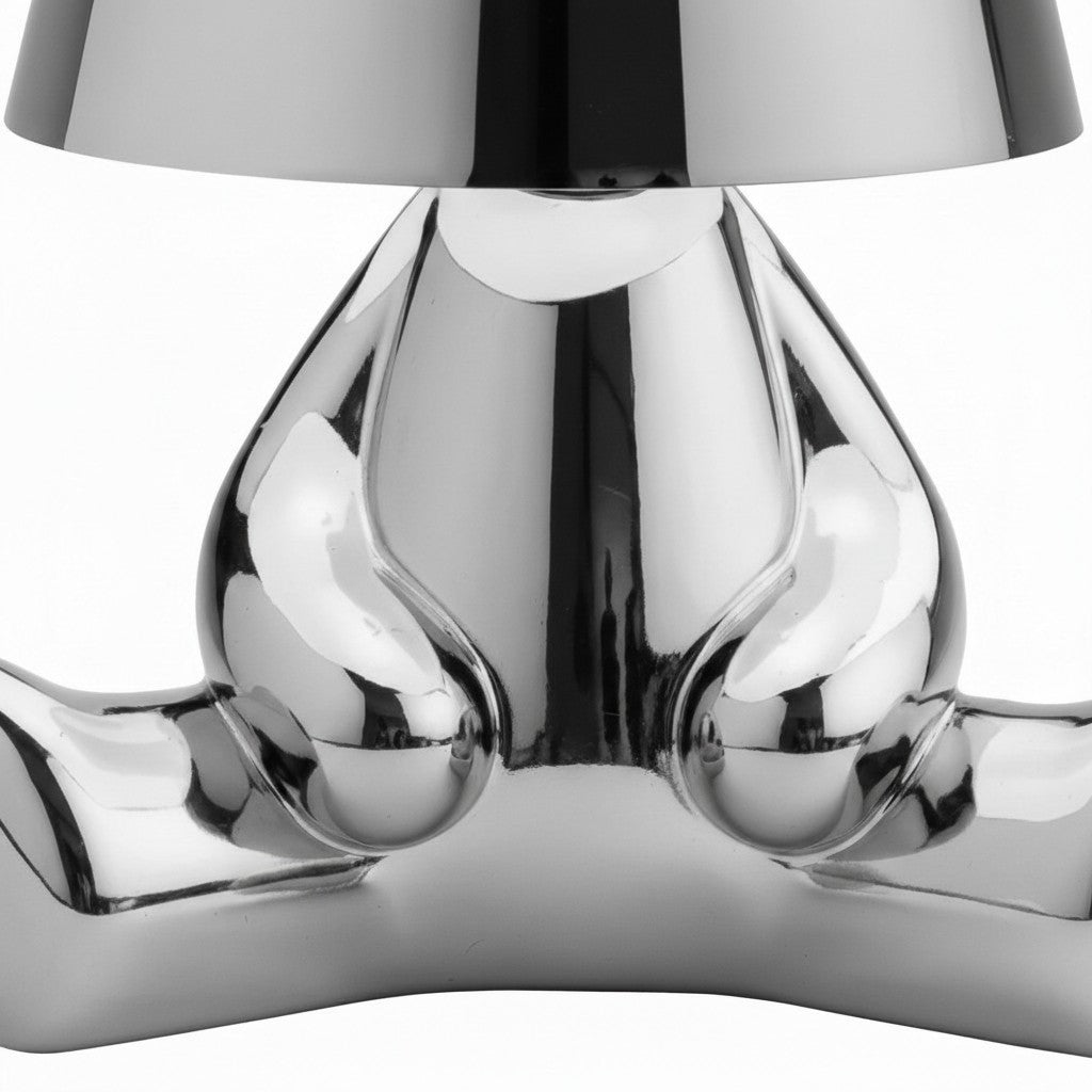 Aurabrova Rechargeable Human Figure Table Lamp – Modern Aluminium Lamp for Living Room