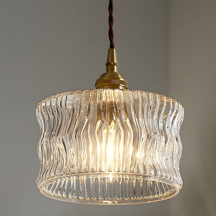Modern Glass Shade Pendant Fixture - Classy Light for Dining Living