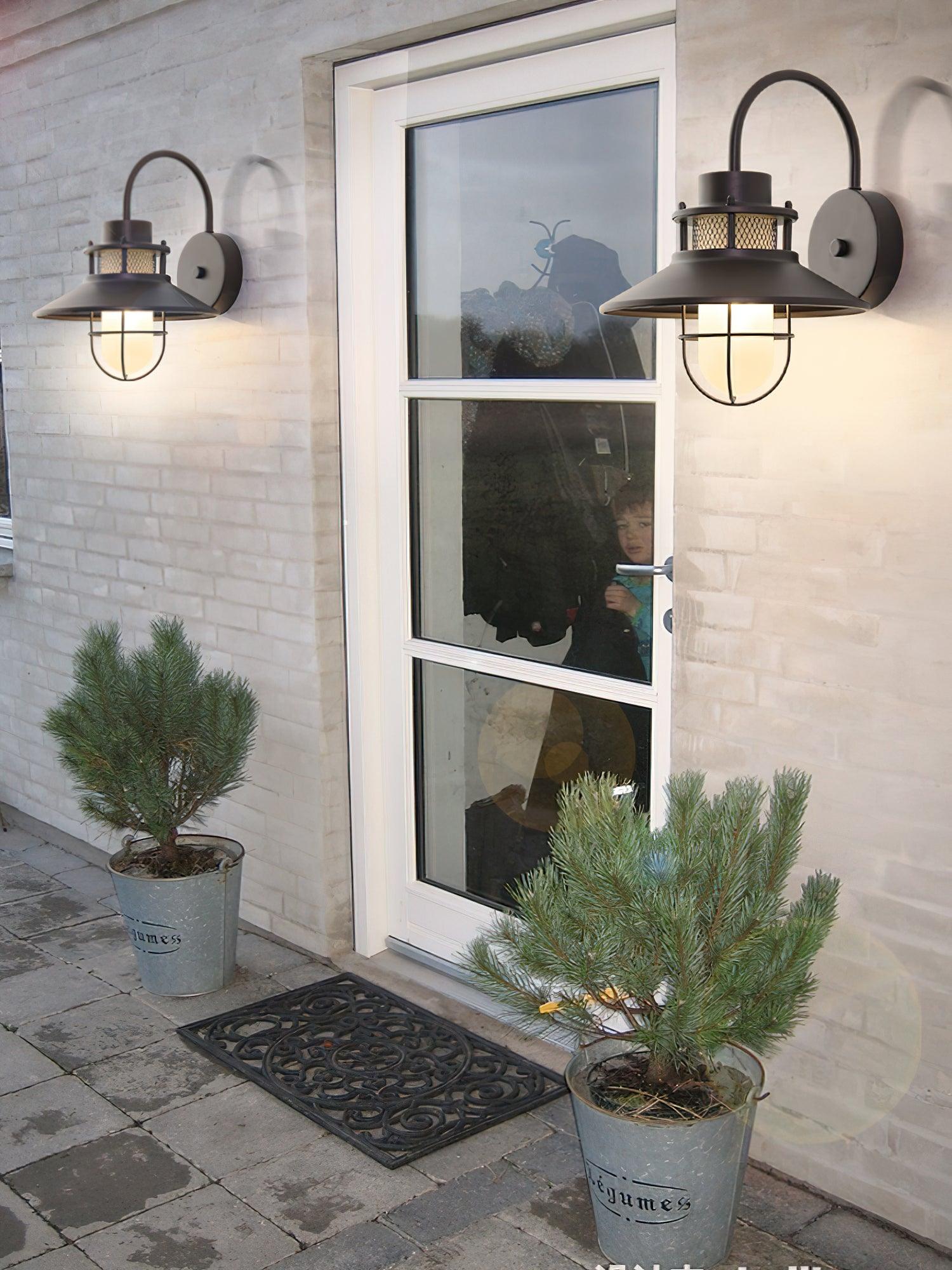 Outdoor Wall Lamp - Industrial Decor Wall Lamp Great for Patio/Porch