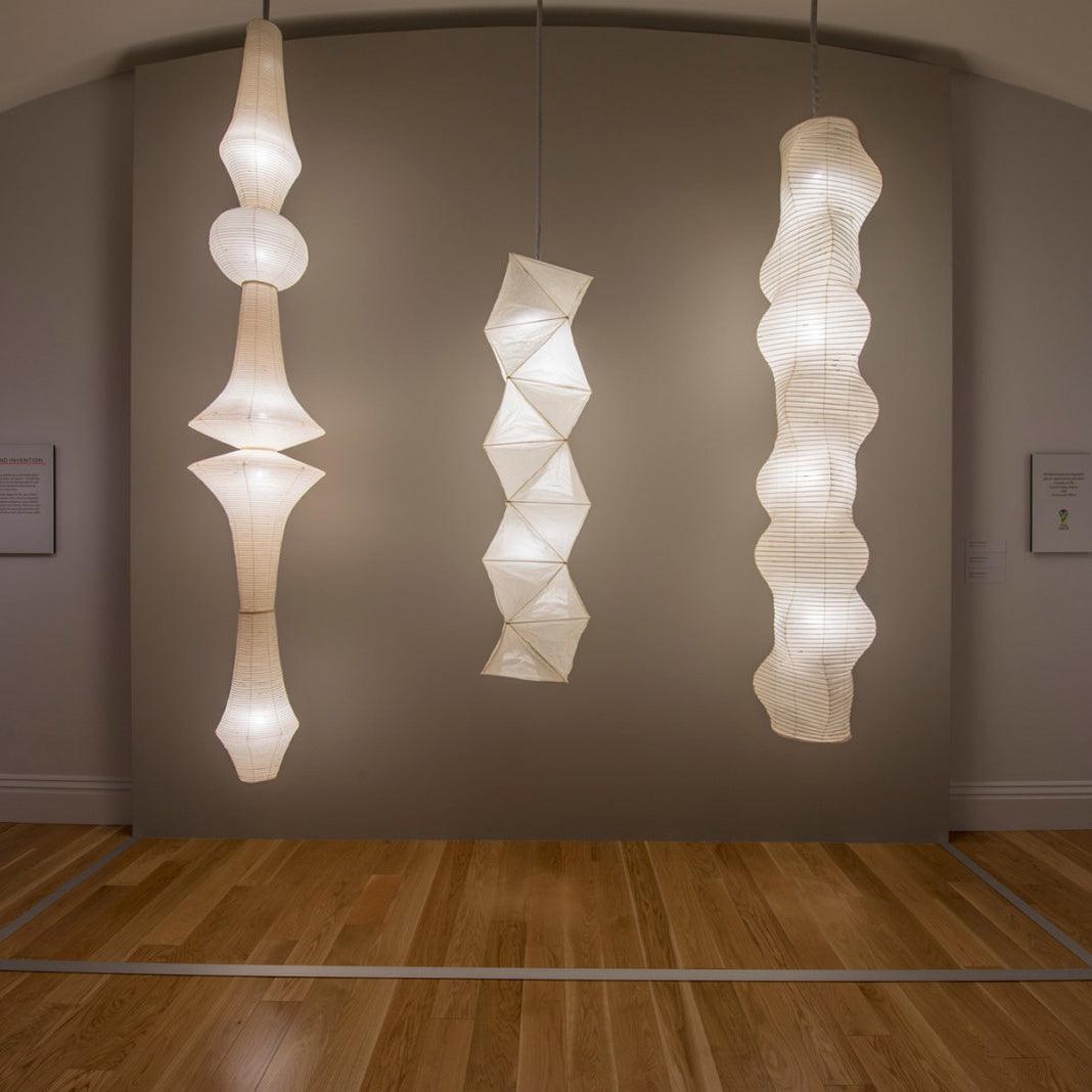 Washi Paper Pendant Light - Japanese Handcrafted Lamp for Living Room