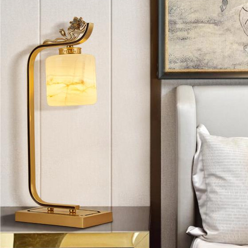 Modern Copper Elegant Lotus Table Lamp