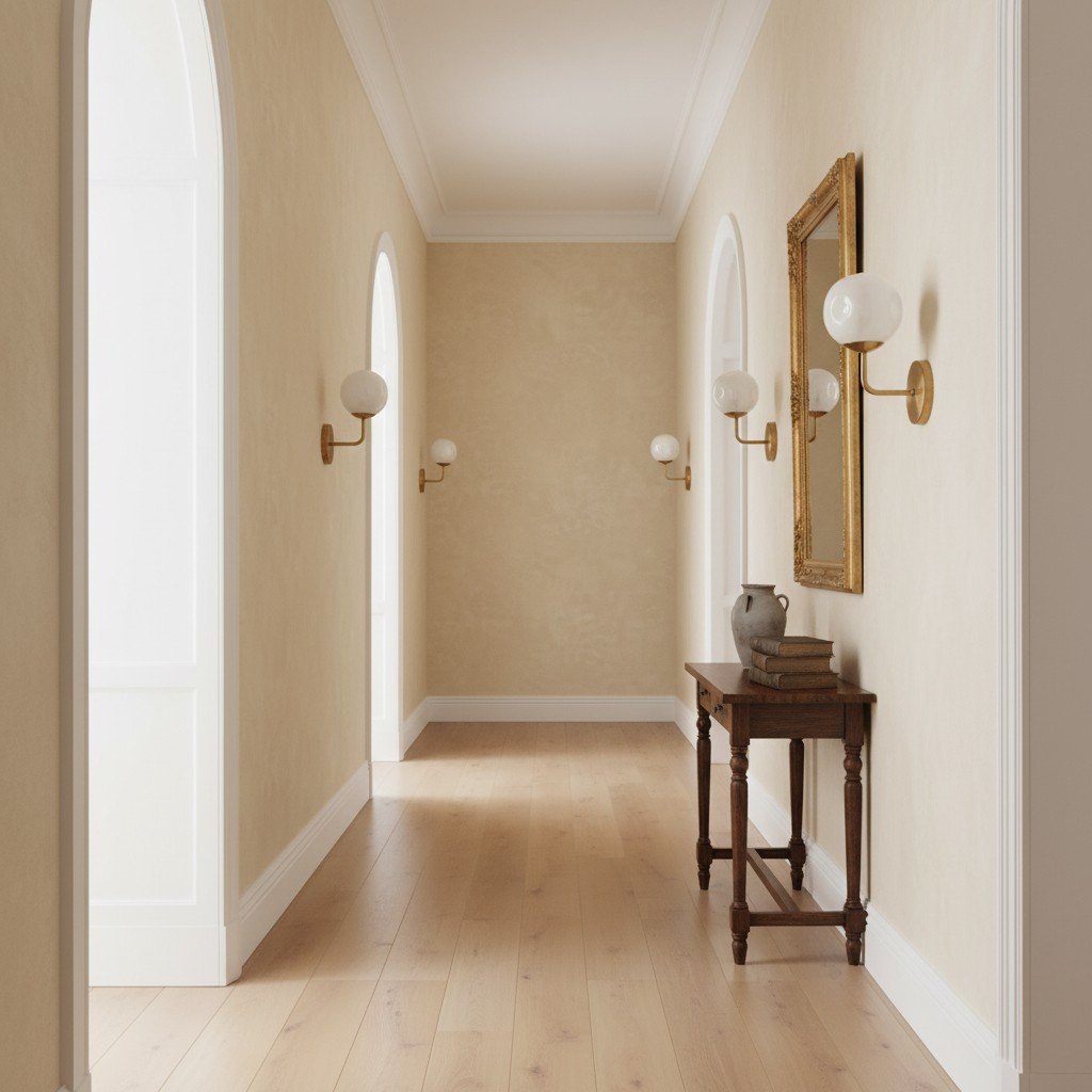 Modo Sculpted Glass Wall Sconce – Modern Diffused-Light Lamp for Entryways