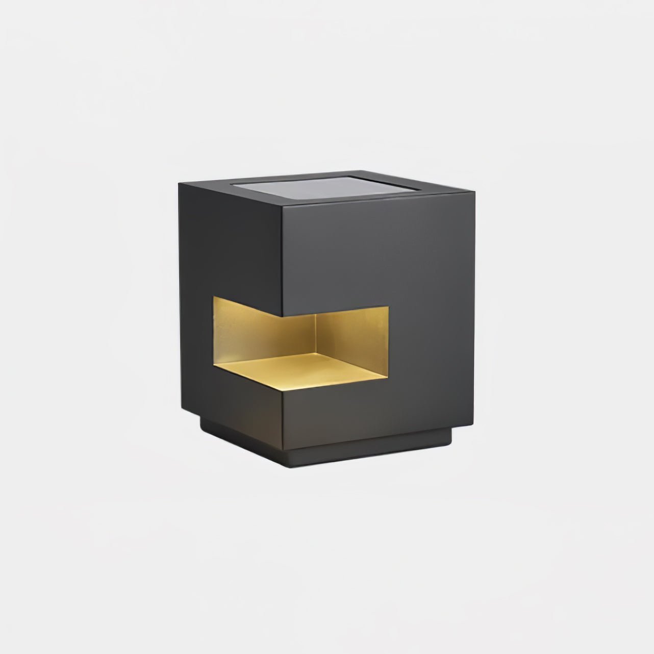 Cube Post Outdoor Light - Cube Outdoor Lamp Great for Courtyards