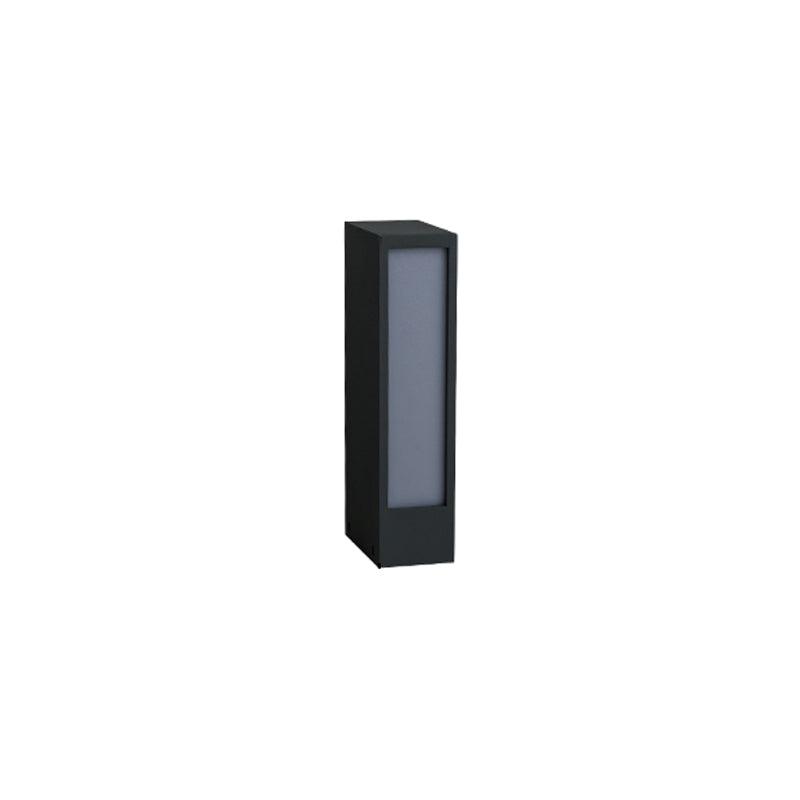 Aluminum Outdoor Post Lamp - Panel-Style Cast Lamp for Patio