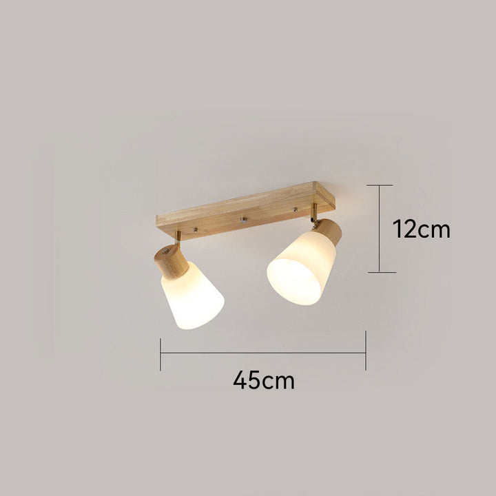 Holzschienenbeleuchtung - Moderne drehbare minimalistische Flurleuchte