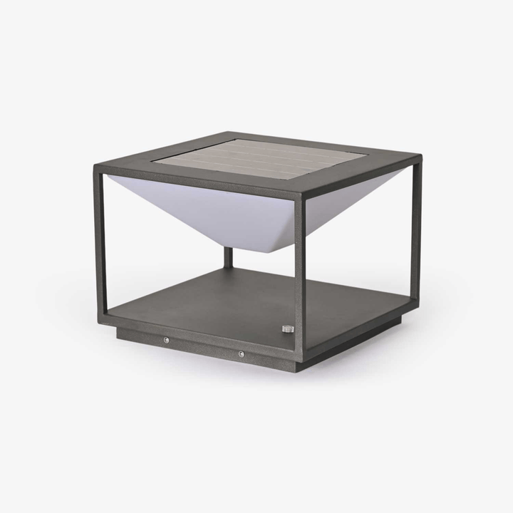 Geometric LED Outdoor Lamp - Minimalist Light for Patio & Garden
