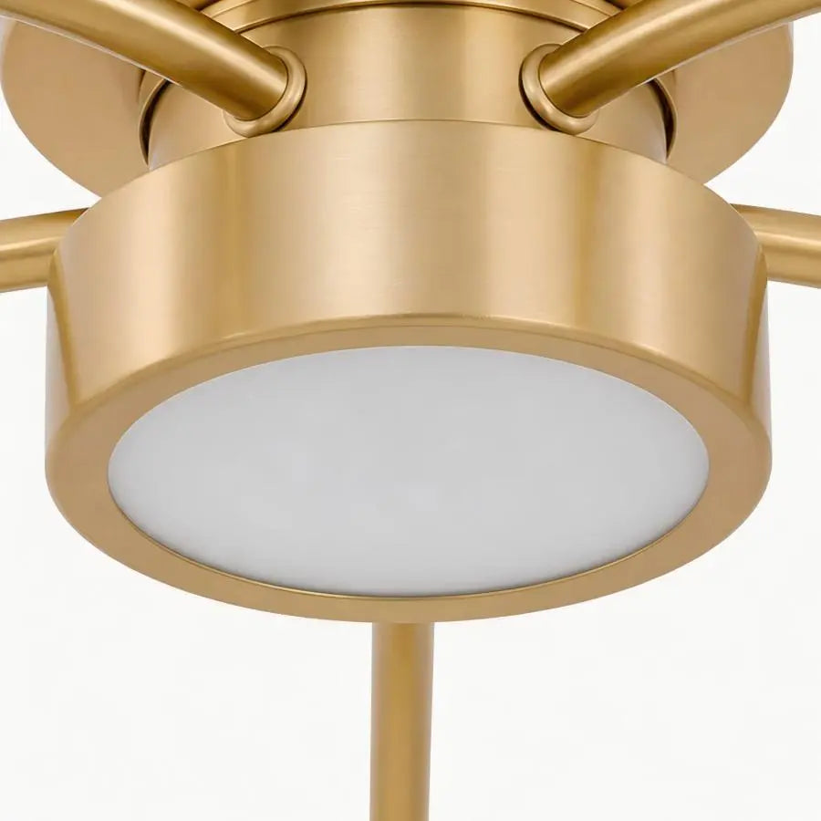 Solid Brass Glass Globe LED Flush Mount Ceiling Light