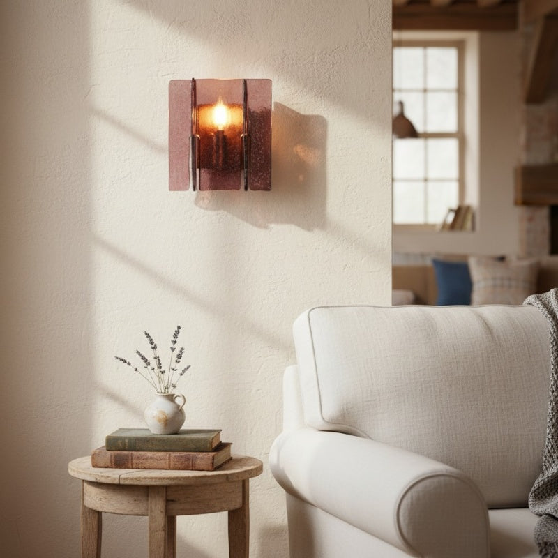 Lumiridge Modern Wall Light – Minimalist Design Metal Glass Fixture for Living Room