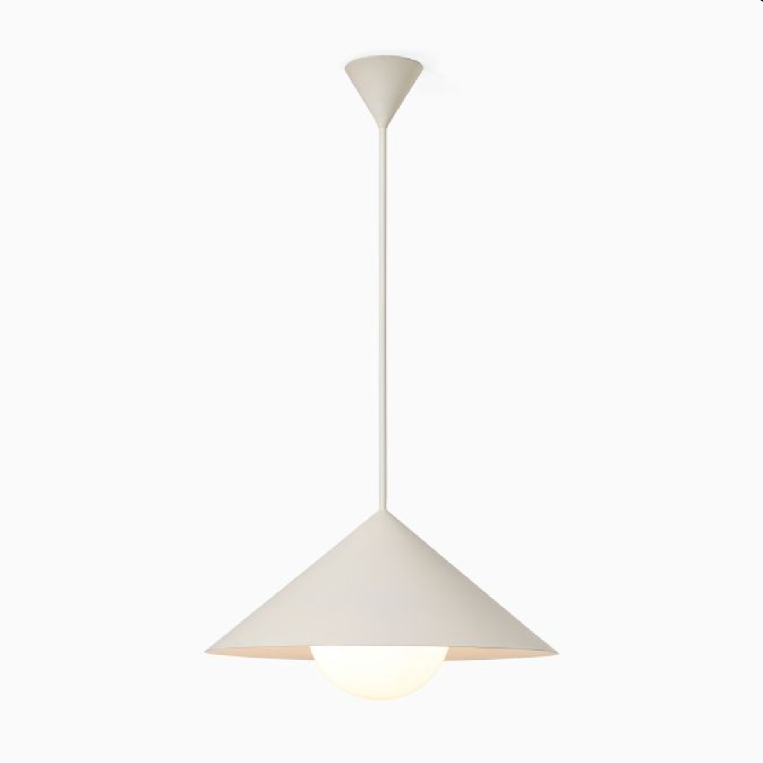 Brivana Cone Pendant Light - Mid-Century Adjustable Metal Kitchen Lamp