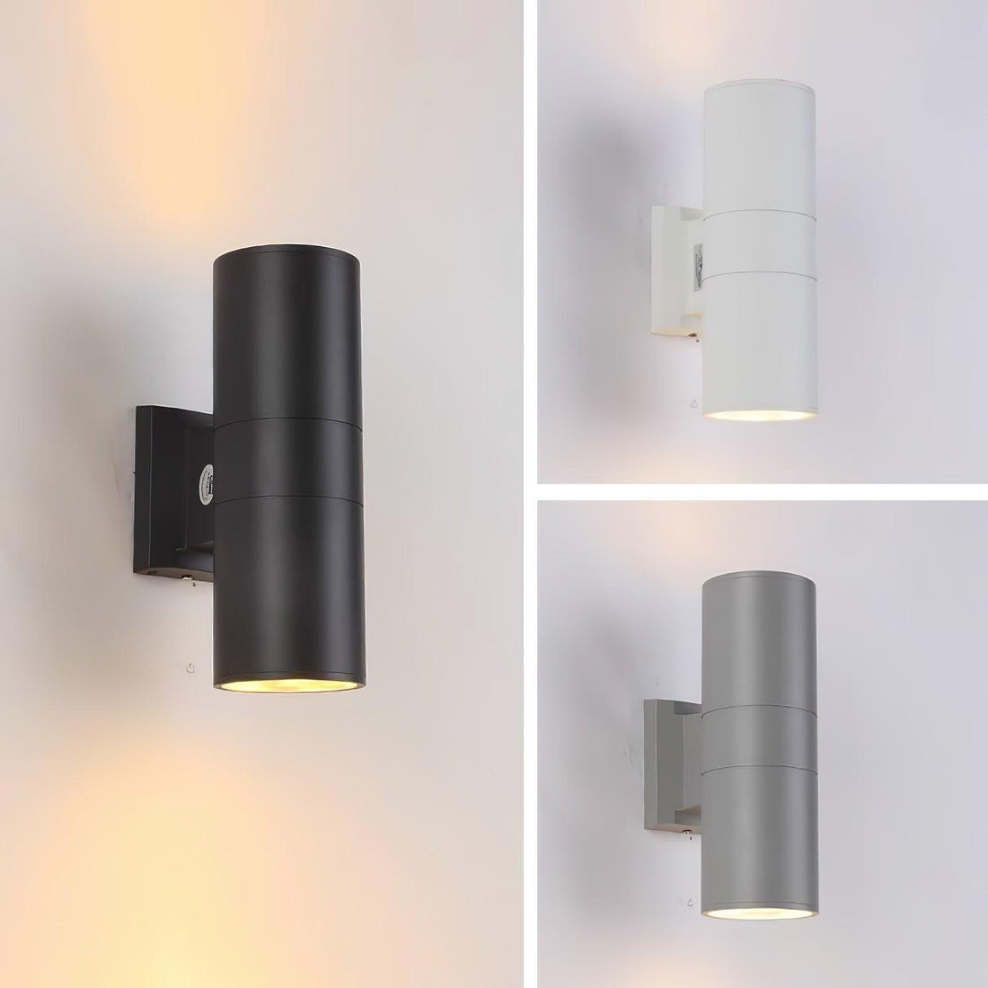 Zylindrische Außenwandleuchte - Wasserdichte moderne Lampe für den Garten
