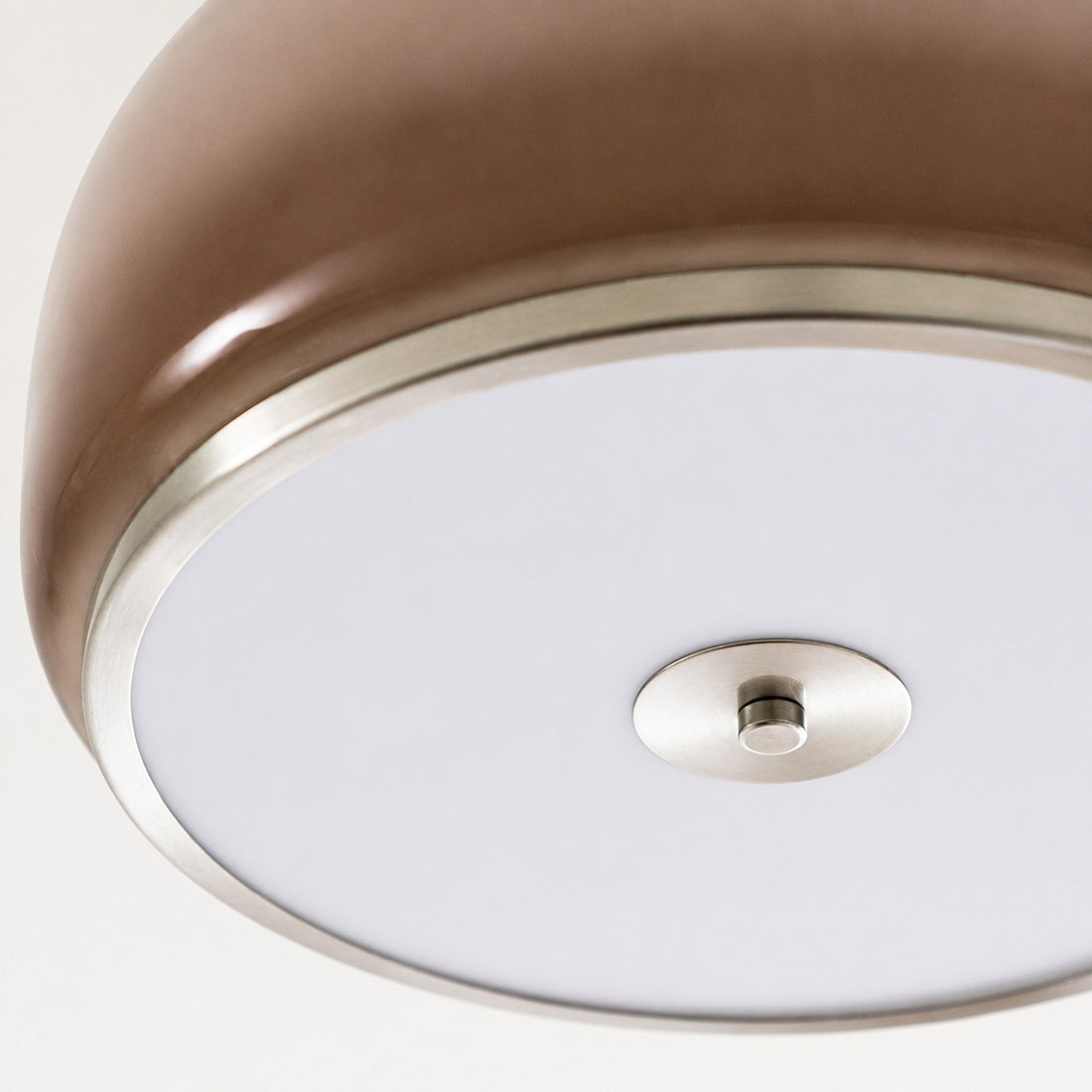 Liora Amber Glass Bauhaus Flush Mount Ceiling Light