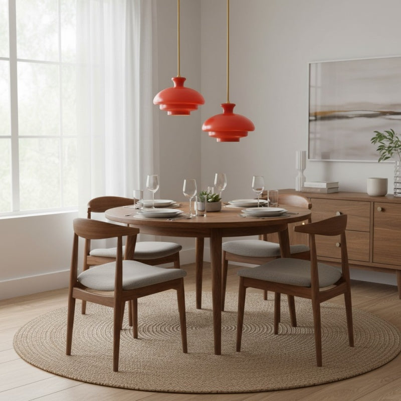 HaloVita Sculptural Glass Pendant Lamp - Bauhaus Bowl Shape Lighting for Living Areas