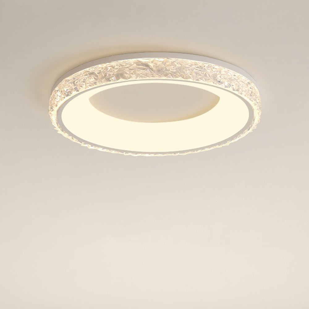 Flush Mount LED Ceiling Light – Round Acrylic Minimalist Fixture