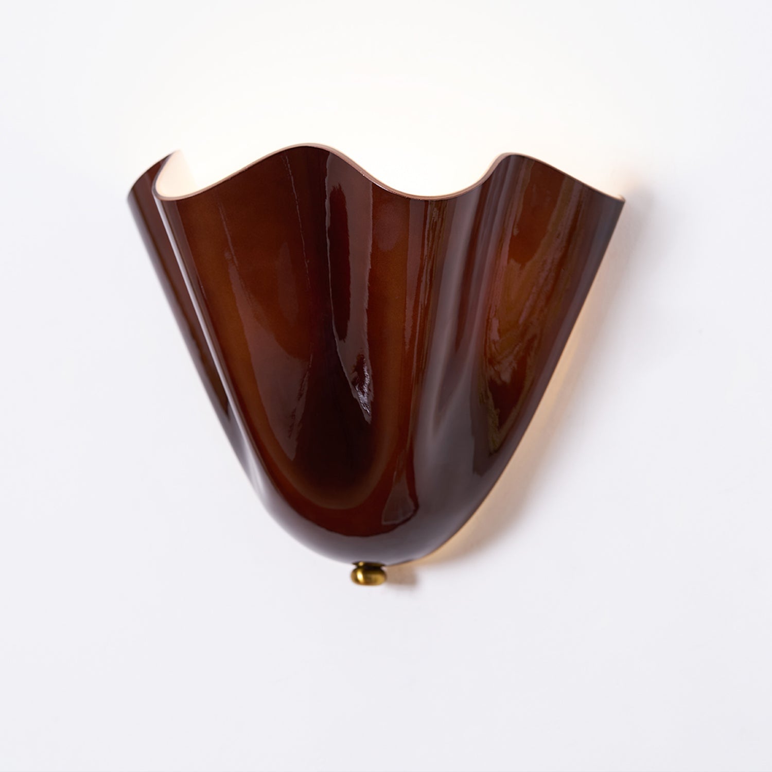 Moderne Wandleuchte Bellina – Kunsthandwerkliche Glaslampe Vera für die Inneneinrichtung