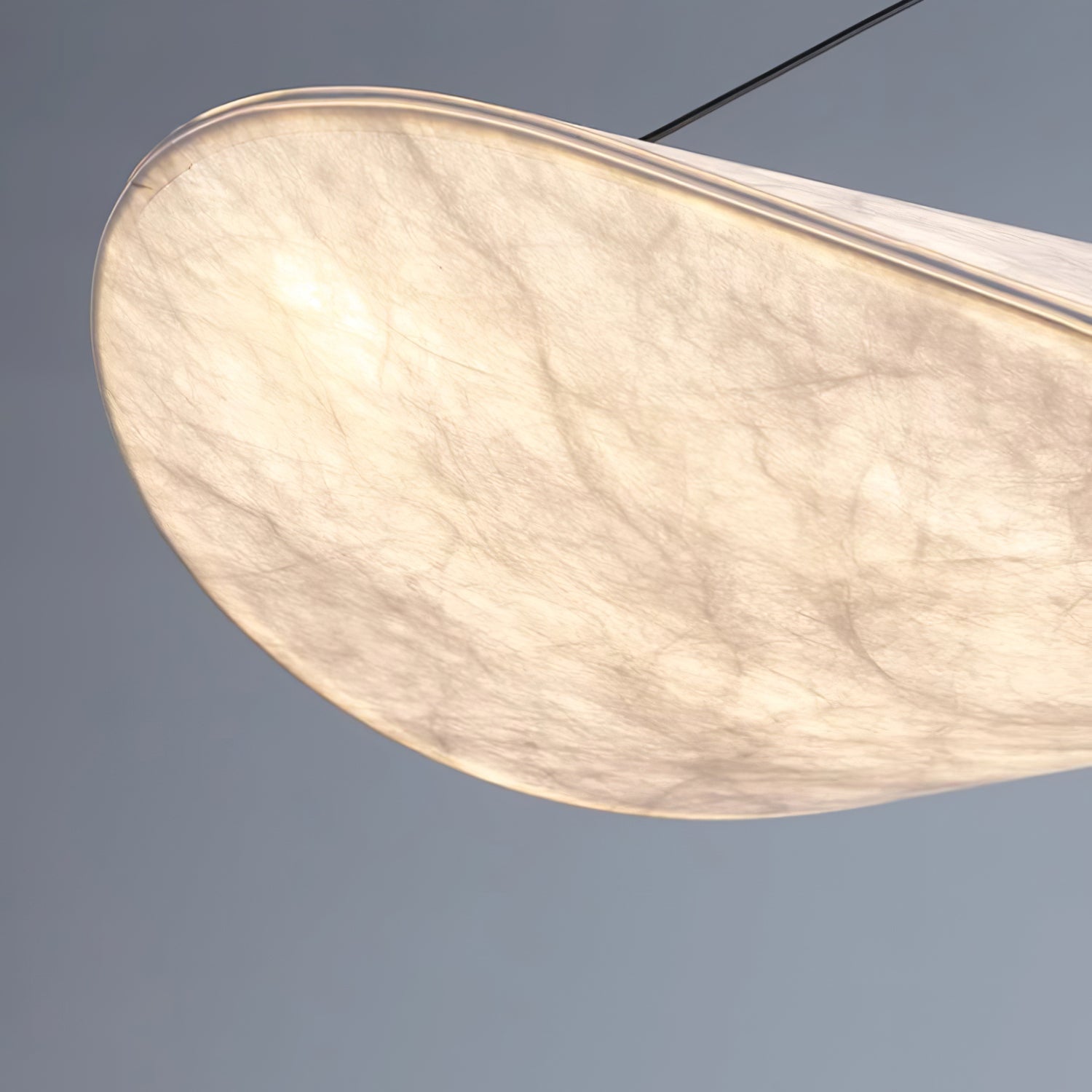 Cloudlike Mulberry Silk Plug-In Pendant Light