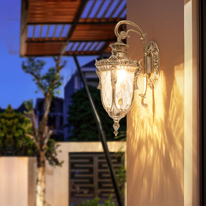 Heritage Outdoor Wall Lamp - Vintage Brass Light for Garden & Patio