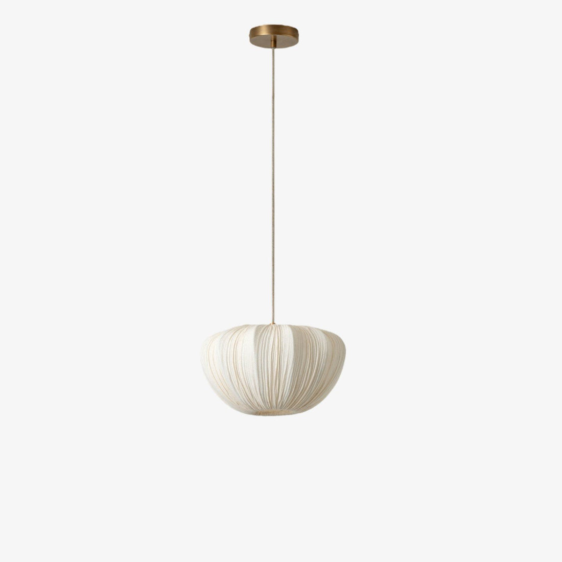 Linbron Pendant – Soft Linen Shade and Curved Frame Modern Light for Dining Room