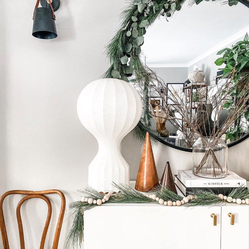 Hot Air Balloon Cocoon White Table Lamp