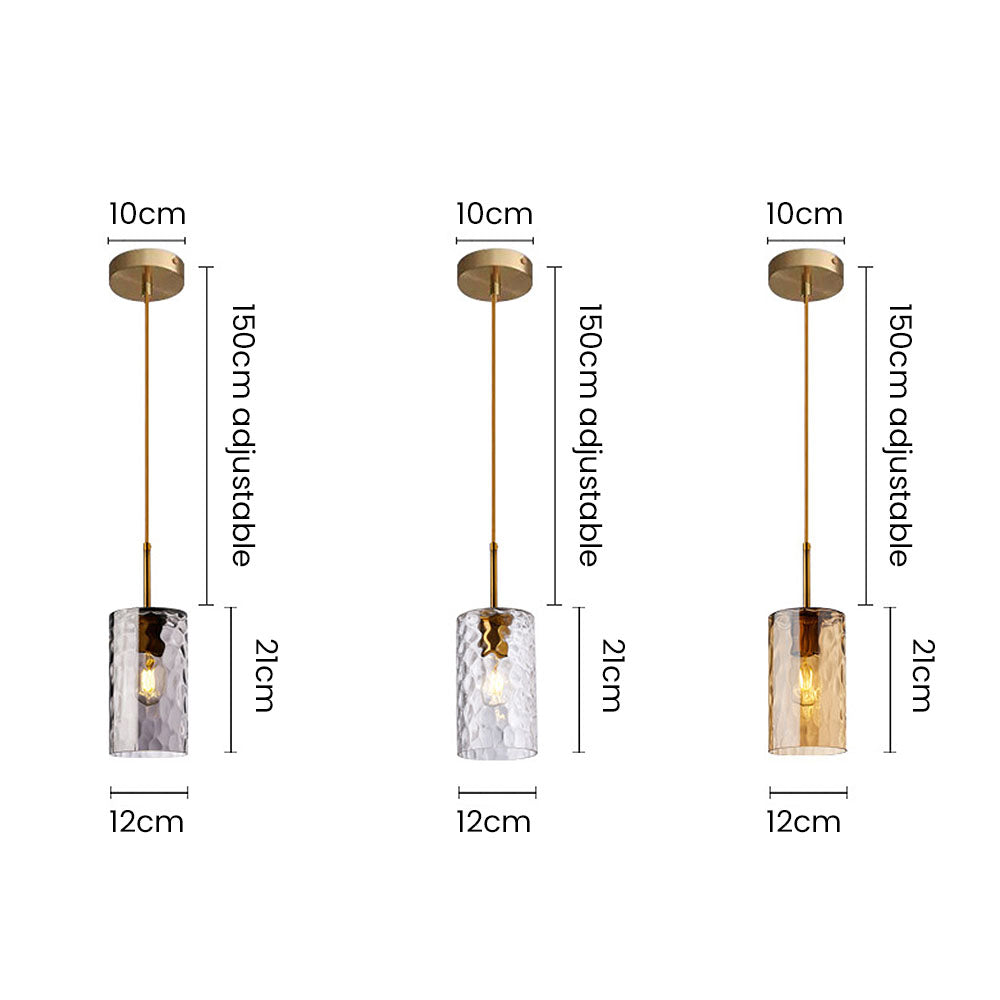 Ripple Glass Pendant Light - Simple Creative Design for Dining Room