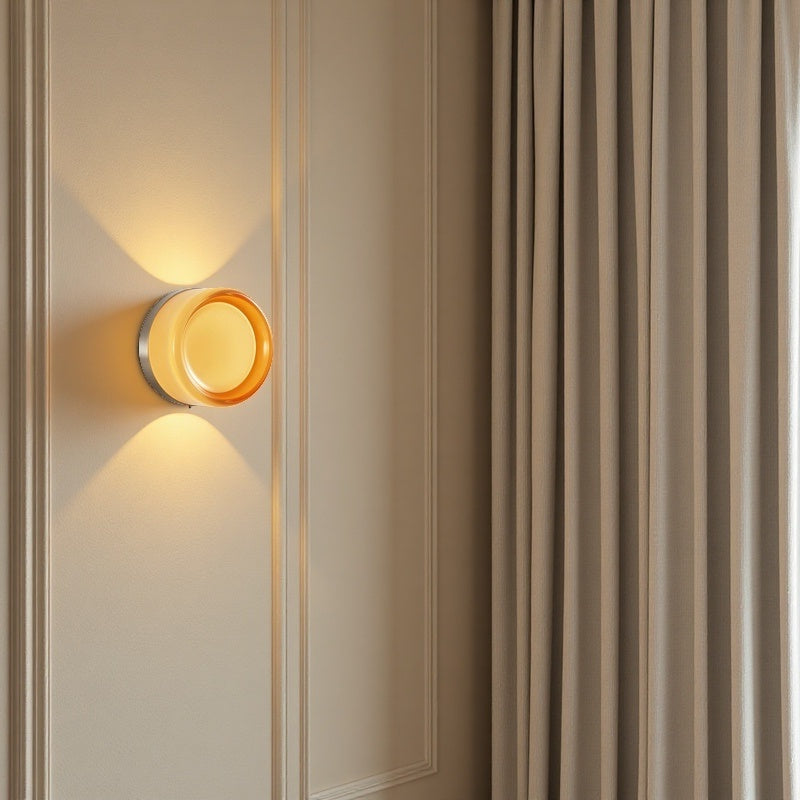 Acrylic Dimple Minimalist Round Wall Lamp