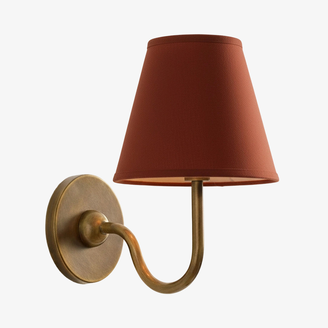 Luvora Vintage Pleated Shade Wall Lamp - Modern Brass Linen Wall Lighting