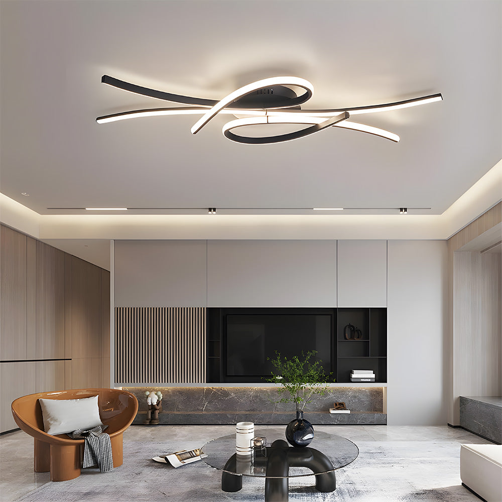 Musical Notes Ceiling Lamp – Unique LED Light for Living Room Décor