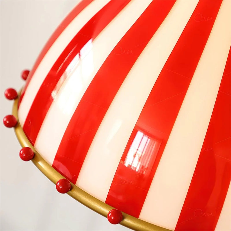 Festilo Glass Pendant Light – Playful Striped Design Hanging Lamp in Decorative Style for Kitchen and Dining