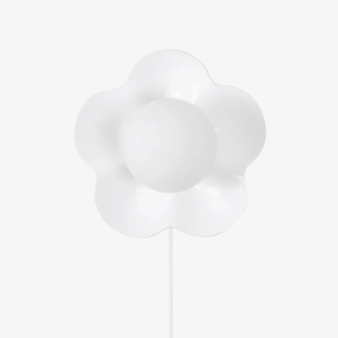 Florixa Blooming Flower Wall Sconce - Plug-in and Hardwired Lamp for Bedroom Decor