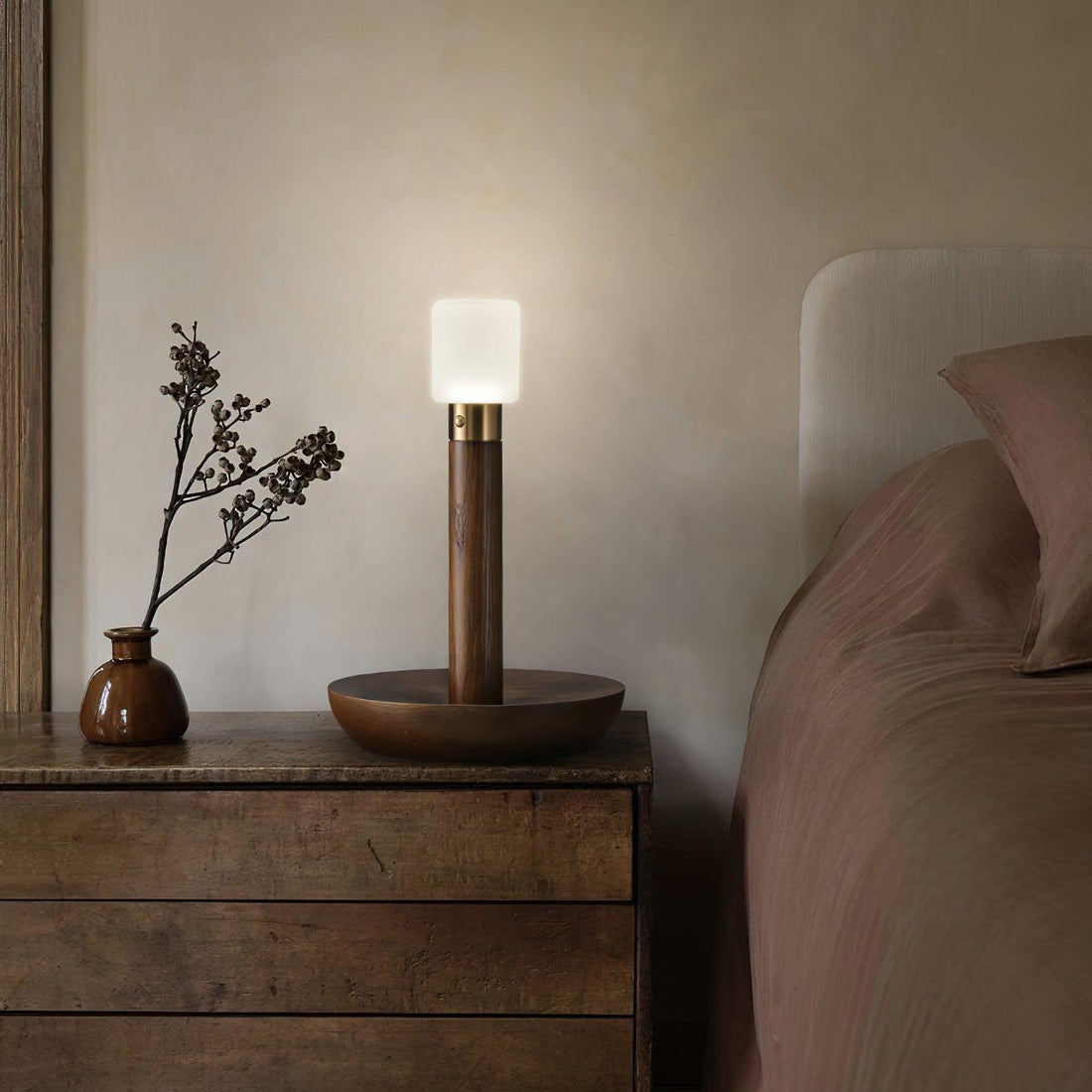 Simplicity Tischlampe – Massivholz, elegantes Design – für den Heim-/Bürogebrauch