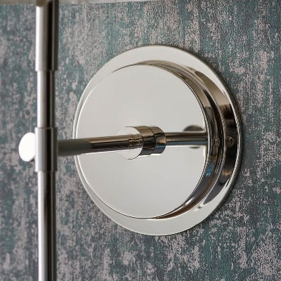 Cremaris Metal Wall Light with Fabric Shade - Timeless Sconce for Interior Lighting