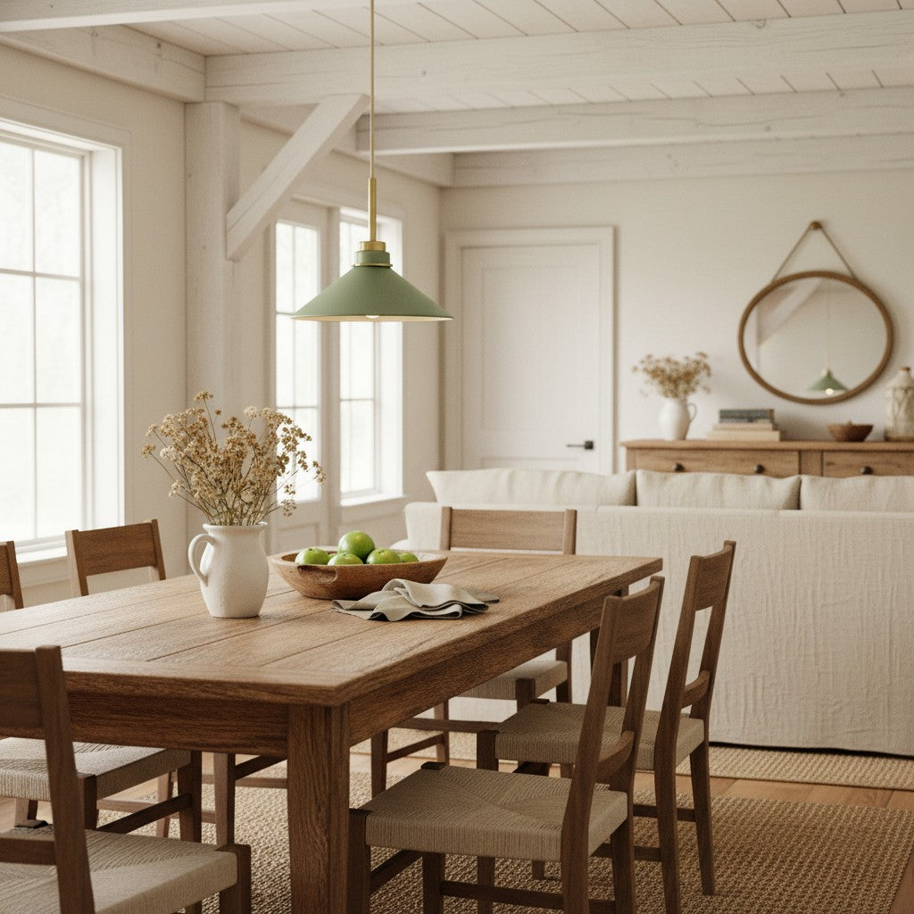 Aurenza Moderne Bauernhaus-Pendelleuchte – Verstellbarer Schirm für warmes Ambiente