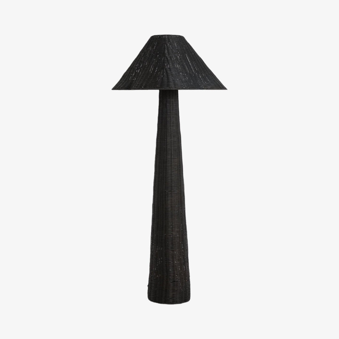 Wickara Woven Floor Lamp - Sculptural rattan design with natural rattan style, suitable for living room & bedroom